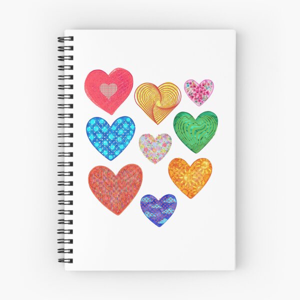 Item preview, Eclectic Col lection of Abstract and Patterned Hearts designed and sold by VibranPalette.
