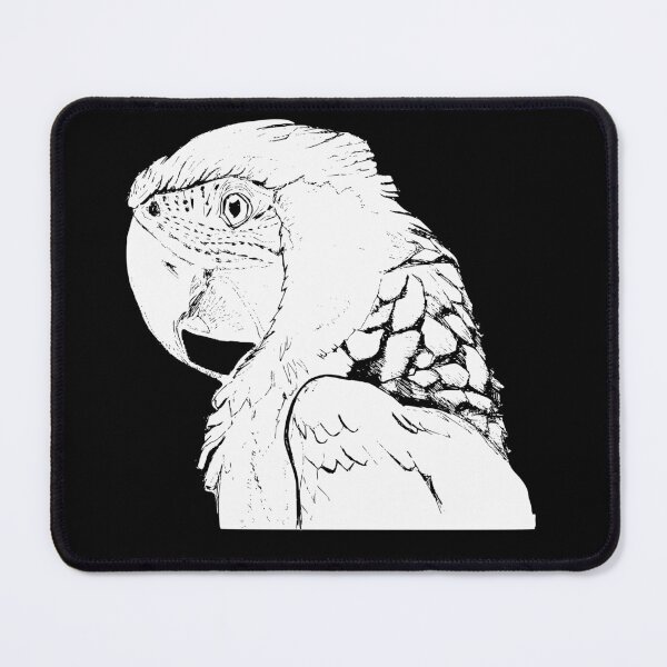 Item preview, The Monochrome Macaw: Exotic Ink Portrait - Dark Version designed and sold by BarnBurns.