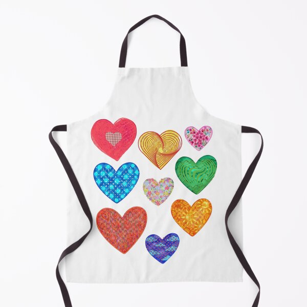 Item preview, Eclectic Col lection of Abstract and Patterned Hearts designed and sold by VibranPalette.