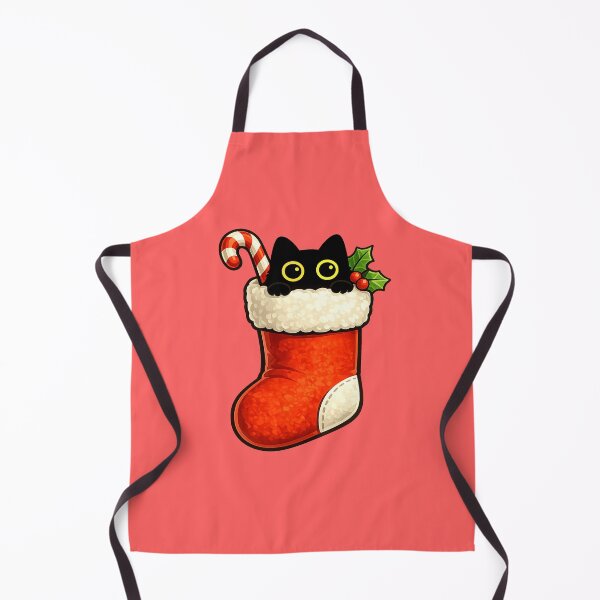 Item preview, Cute Black Cat Christmas Stocking — Holiday Surprise designed and sold by Dream Machine.