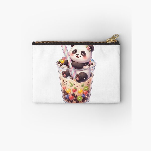 Item preview, Panda sitting in bubble tea designed and sold by kidoramagic.