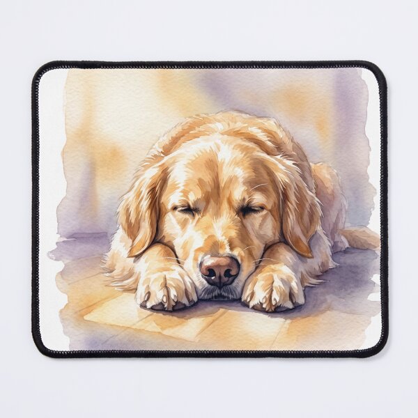 Item preview, Tranquil Watercolor Golden Retriever Dog Face and Paws in Sunbeam designed and sold by 0Zetgest.