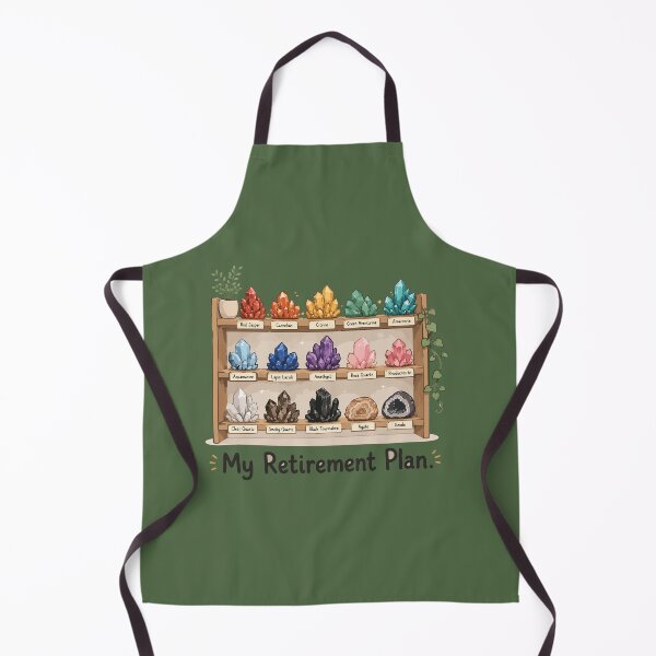 Item preview, My Retirement Plan Funny Crystal Collection Sticker for Rockhounds & Mineral Lovers designed and sold by SimplePoDesign.