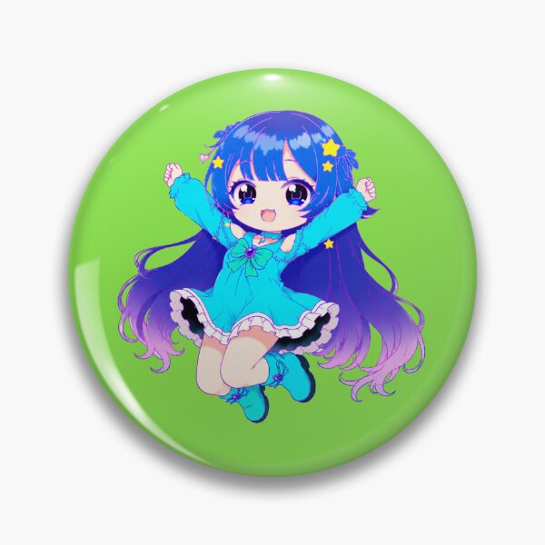 Item preview, Happy Chibi Girl | Original Kawaii Sticker designed and sold by artistanithe.