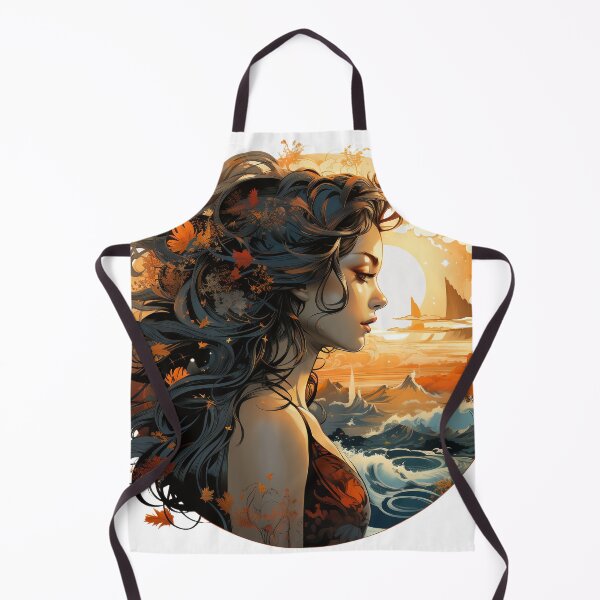 Item preview, Autumn Moon Goddess – Fantasy Ocean Dreamscape designed and sold by Mysterium AI.