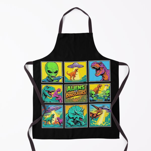 Item preview, Aliens vs Dinosaurs Retro Pop Art designed and sold by redsharkuk.