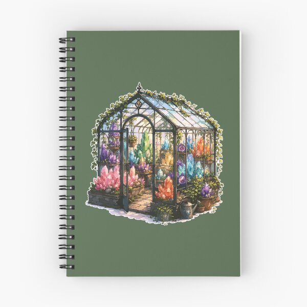 Item preview, Crystal Greenhouse Sticker for Crystal Lovers, Rock Collectors & Cozy Botanical Aesthetic designed and sold by SimplePoDesign.