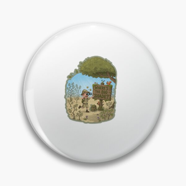 Item preview, Where's The Big Shade Funny Summer Sticker designed and sold by Imaginarium of Chaos falcon88 .
