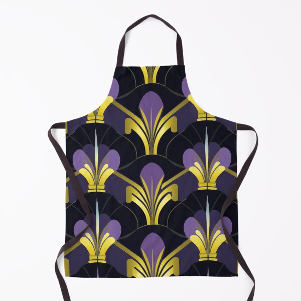 Item preview, Art Deco Purple And Golden Luxurious Pattern designed and sold by DEC02.