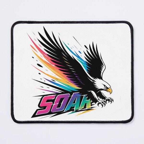Item preview, Rainbow Eagle SOAR – Fly Higher Motivational Design designed and sold by FusiTink.
