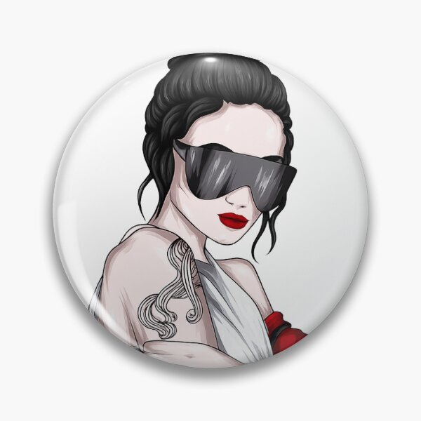Item preview, Fashion Girl with Oversized Sunglasses | Chic Woman Illustration | Modern Glam Aesthetic Art designed and sold by Rogue Heart Collective™.