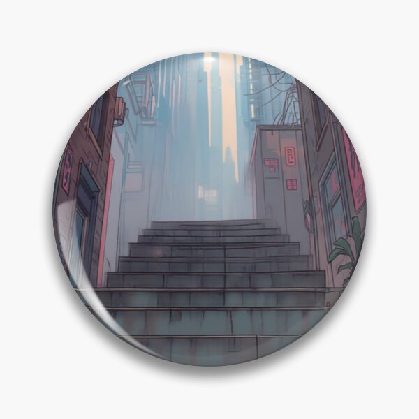 Item preview, Cyberpunk Street With No Girl Neo Tokyo Painterly Manga Art designed and sold by The Fine Print by BassAddict.
