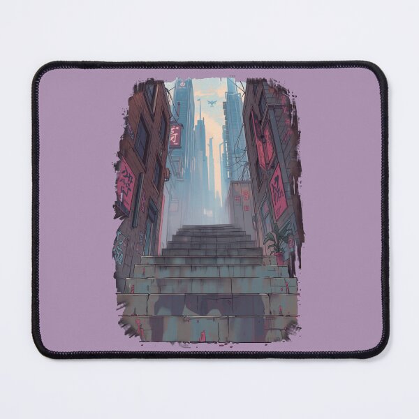 Item preview, Cyberpunk Street With No Girl Neo Tokyo Painterly Manga Art designed and sold by The Fine Print by BassAddict.