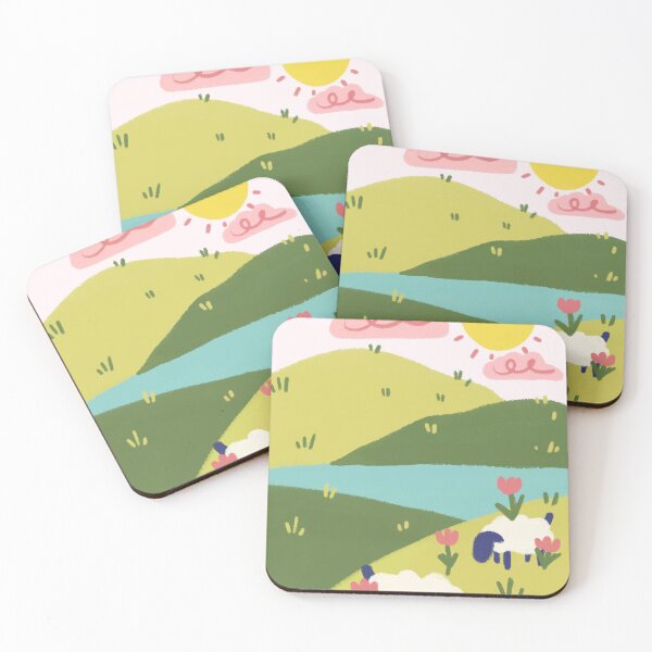 Item preview, Sheep Mountain Illustration  designed and sold by KatieBehanArt.