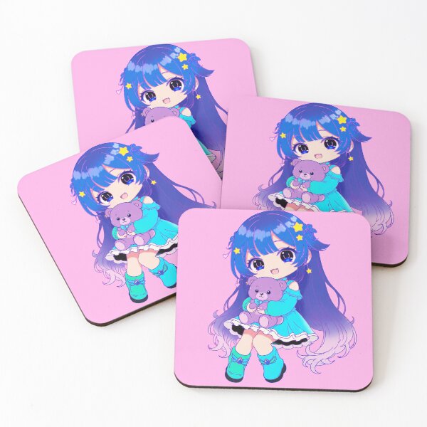 Item preview, Cute Chibi Girl With Teddy Bear | Original Kawaii Sticker designed and sold by artistanithe.