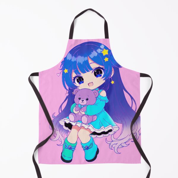 Item preview, Cute Chibi Girl With Teddy Bear | Original Kawaii Sticker designed and sold by artistanithe.