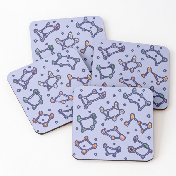 Item preview, Crystal Constellations Sticker Set Cute Zodiac Inspired Rockhound Astronomy Design designed and sold by SimplePoDesign.