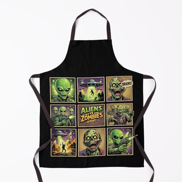 Item preview, Aliens vs Zombies Pop Art designed and sold by redsharkuk.
