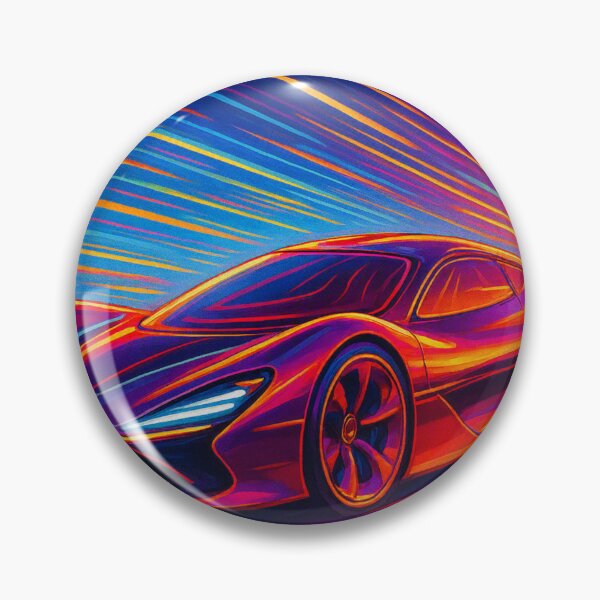Item preview, Red Hypercar Hyperdrive - Abstract Neon Speed Art designed and sold by Nexus Space.