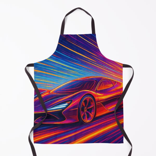 Item preview, Red Hypercar Hyperdrive - Abstract Neon Speed Art designed and sold by Nexus Space.