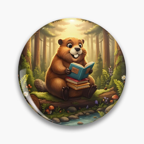 Item preview, Happy Beaver Adventures – Beaver Reading Books designed and sold by Clothes With Smiling Animals Walt Gral.