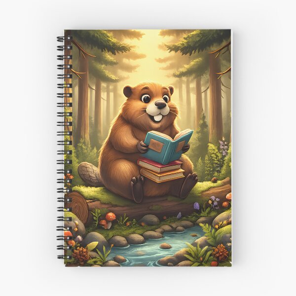 Item preview, Happy Beaver Adventures – Beaver Reading Books designed and sold by Clothes With Smiling Animals Walt Gral.