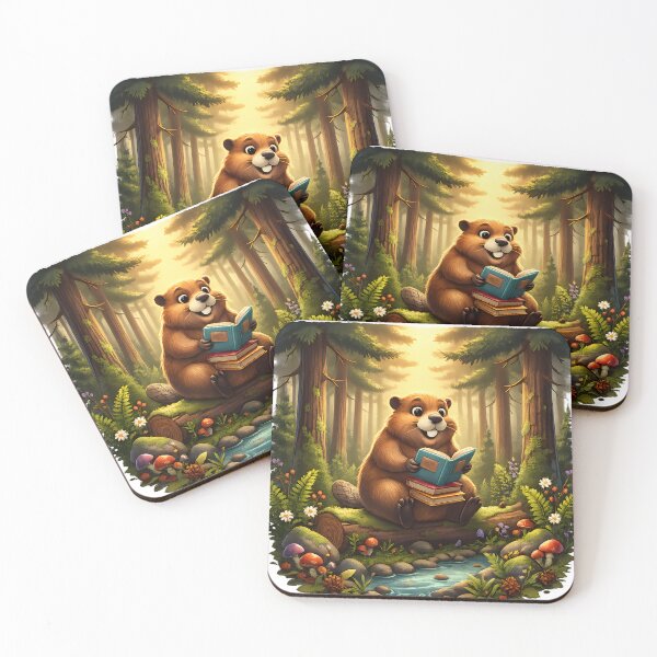 Item preview, Happy Beaver Adventures – Beaver Reading Books designed and sold by Clothes With Smiling Animals Walt Gral.