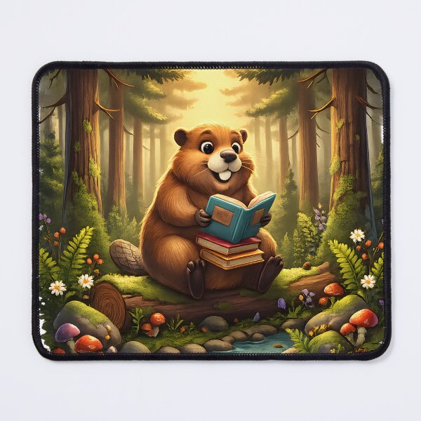 Item preview, Happy Beaver Adventures – Beaver Reading Books designed and sold by Clothes With Smiling Animals Walt Gral.