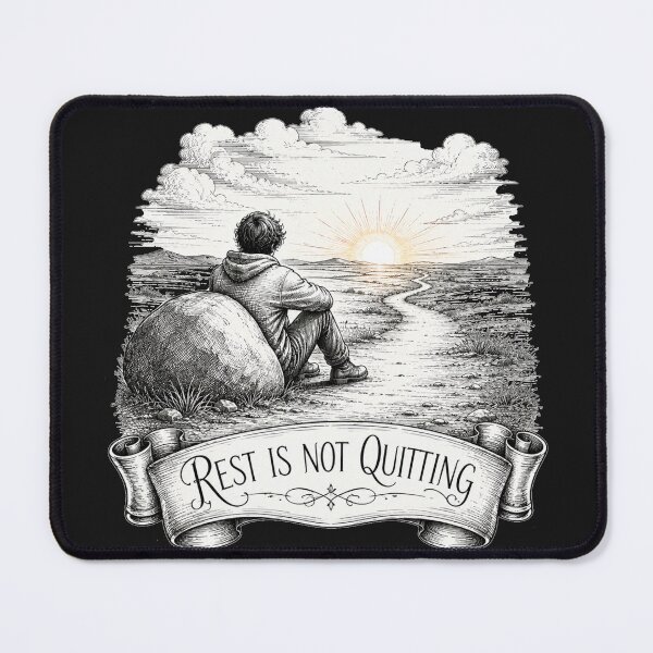 Item preview, Rest Is Not Quitting Vintage Engraving Landscape Art Gift for Anyone designed and sold by Nightarel.