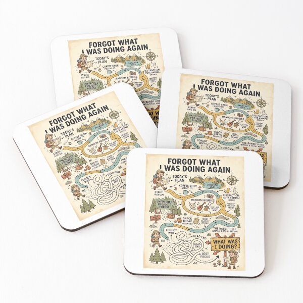 Item preview, Vintage ADHD Adventure Map Retro T-Shirt designed and sold by urbinet.