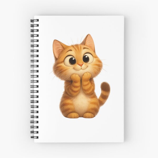 Item preview, Cute Kawaii Ginger Kitten Cartoon Illustration designed and sold by سله أرت.