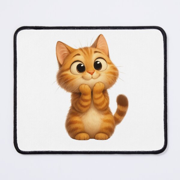 Item preview, Cute Kawaii Ginger Kitten Cartoon Illustration designed and sold by سله أرت.