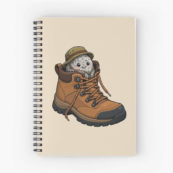 Item preview, Cute Rock in Hiking Boot Sticker Funny Rockhound Geology Adventure Design designed and sold by SimplePoDesign.