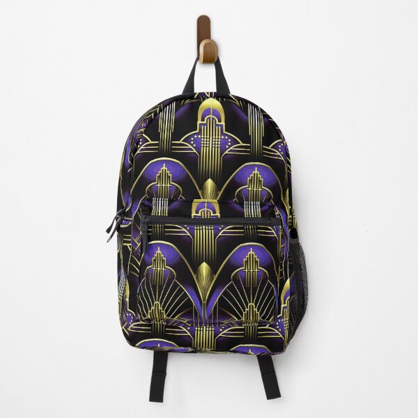 Item preview, Luxurious Purple And Golden Hues Art Deco Pattern designed and sold by DEC02.