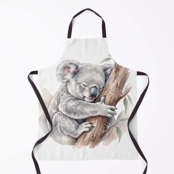 Item preview, Deeply Sleeping Watercolor Koala Hugging Eucalyptus Branch designed and sold by 0Zetgest.