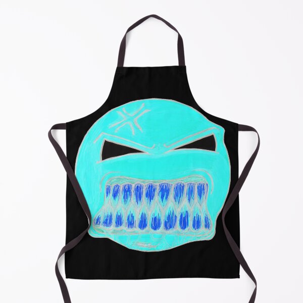 Item preview, Angry Face Scar-E-Moji - Inverted Neon Edition designed and sold by Grimmlar.