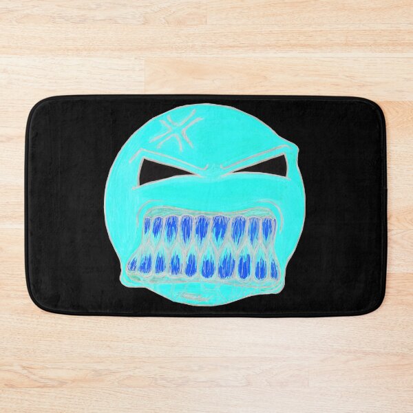 Item preview, Angry Face Scar-E-Moji - Inverted Neon Edition designed and sold by Grimmlar.