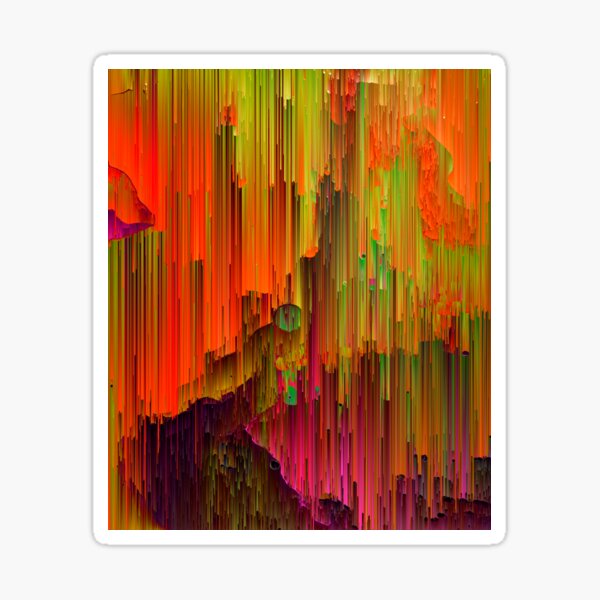Item preview, Radioactive - Abstract Glitched Pixel Art designed and sold by Jennifer Walsh Design.
