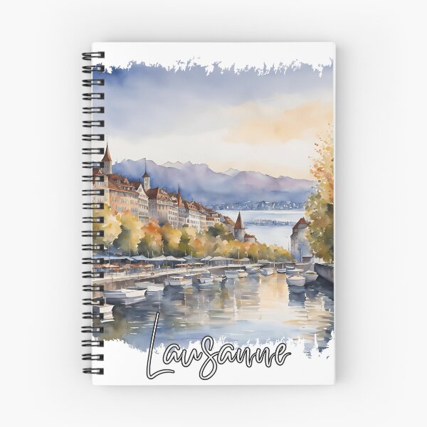 Item preview, Watercolor of Lausanne, Lausanne Switzerland designed and sold by Dressyourflag.