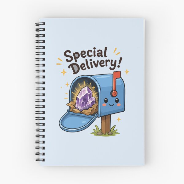 Item preview, Special Delivery Funny Crystal Mailbox Sticker Cute Rockhound Geology Collector Gift designed and sold by SimplePoDesign.