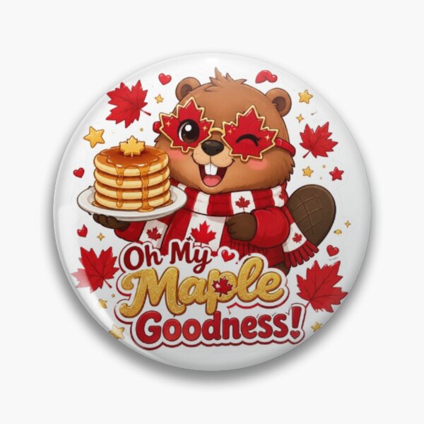 Item preview, Canadian Beaver with Maple Pancakes designed and sold by Snurly.