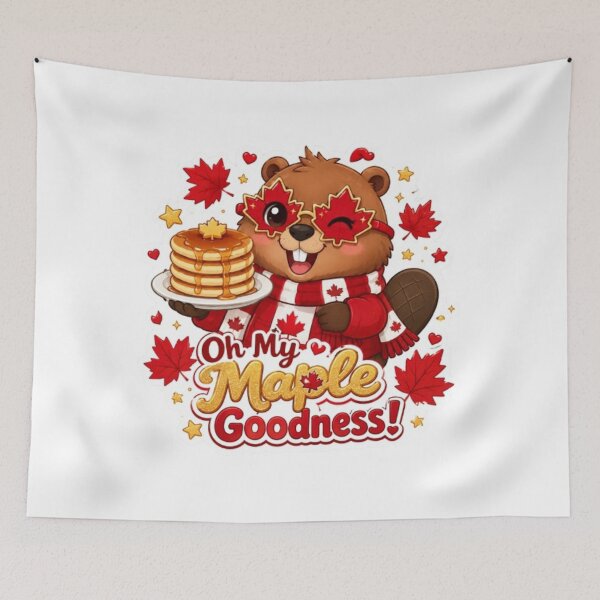 Item preview, Canadian Beaver with Maple Pancakes designed and sold by Snurly.