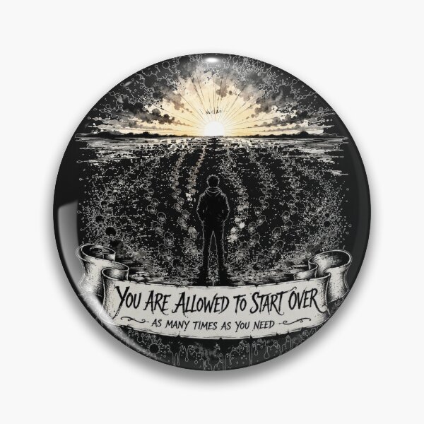 Item preview, You Are Allowed To Start Over As Many Times As You Need Sunrise Footprints Art Gift for Anyone designed and sold by Nightarel.