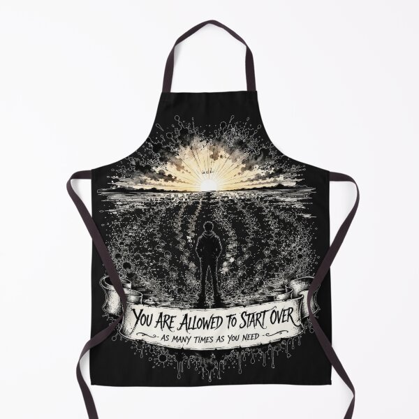 Item preview, You Are Allowed To Start Over As Many Times As You Need Sunrise Footprints Art Gift for Anyone designed and sold by Nightarel.