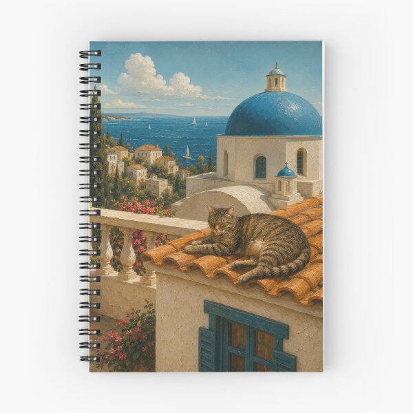 Item preview, Cats on a Greek Terrace designed and sold by Andy Gambino Art.