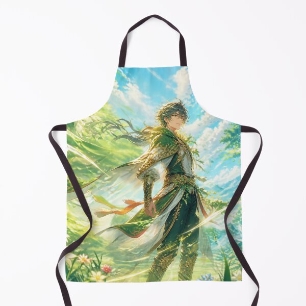 Item preview, Fantasy Forest Guardian Anime Nature Art | Magical Green Warrior | Dreamy Woodland Adventure Illustration designed and sold by DervoTeck2767.