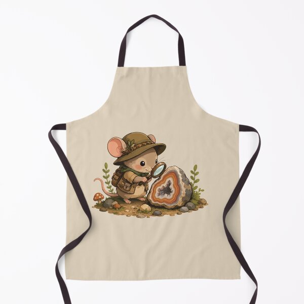 Item preview, Cute Rockhound Mouse Sticker Geology Explorer Mouse Agate Crystal Collector Gift designed and sold by SimplePoDesign.