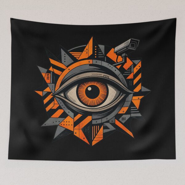 Item preview, Adversarial Surveillance Counter-Culture - Dazzle Eye Art designed and sold by Uglyandcute.