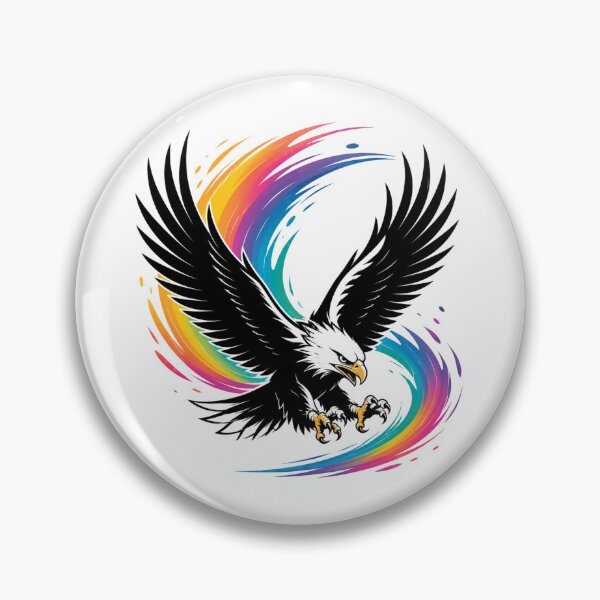 Item preview, Rainbow Vortex Eagle: Power and Freedom in Motion designed and sold by FusiTink.