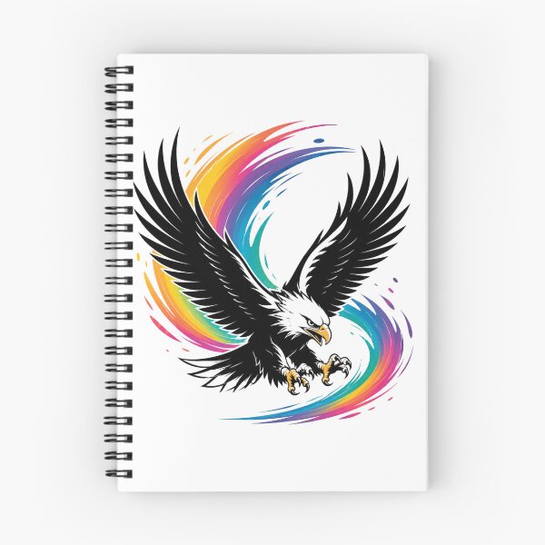 Item preview, Rainbow Vortex Eagle: Power and Freedom in Motion designed and sold by FusiTink.